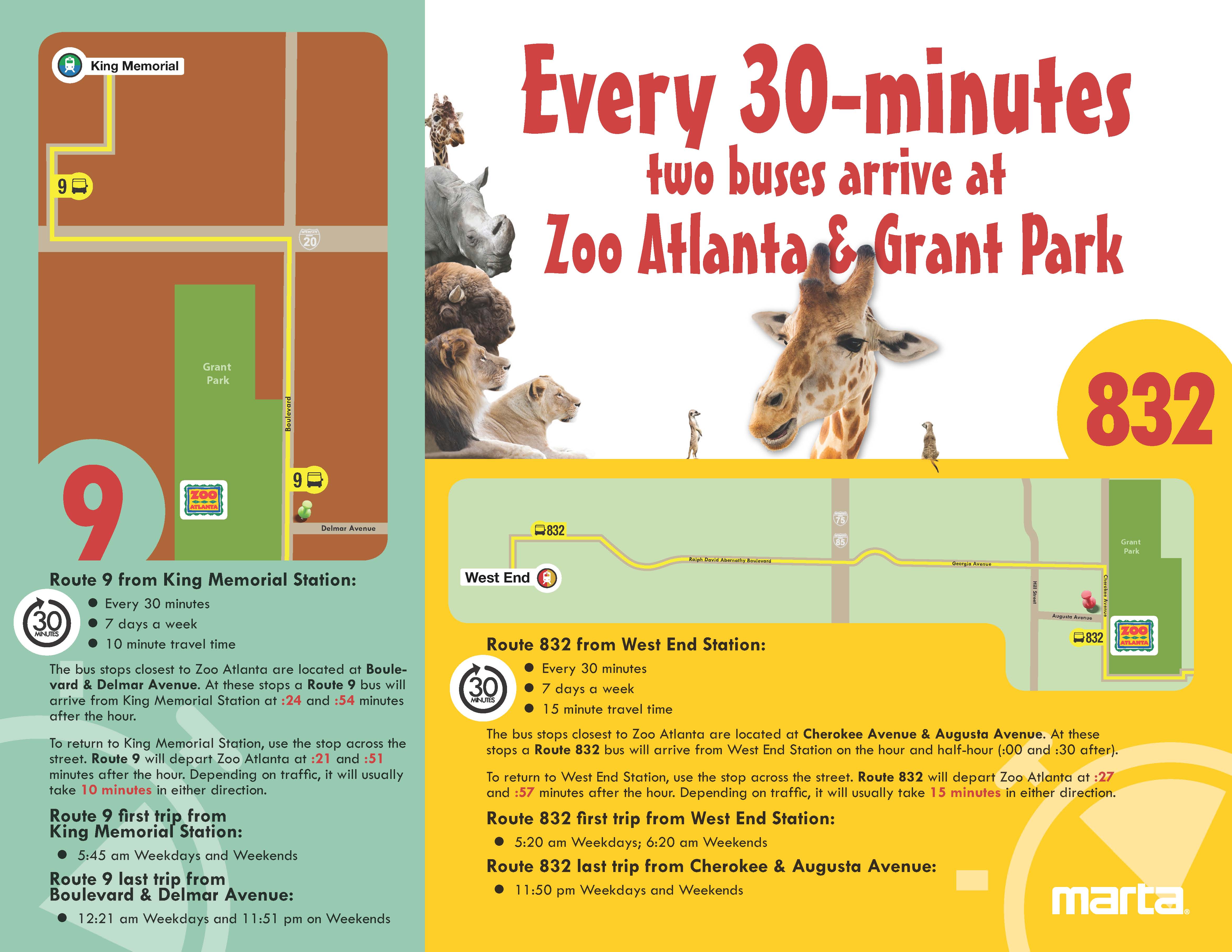 MARTA routes to Zoo Atlanta MARTA routes to Zoo Atlanta